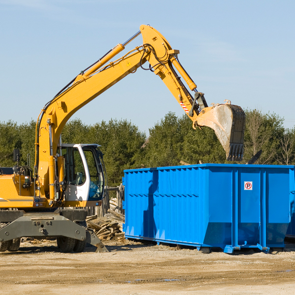 what happens if the residential dumpster is damaged or stolen during rental in Haskell AR